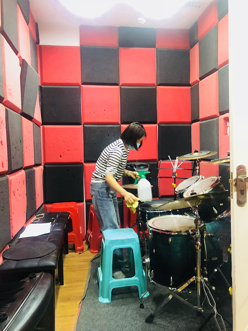 合肥蒙悦琴行华联校区消毒